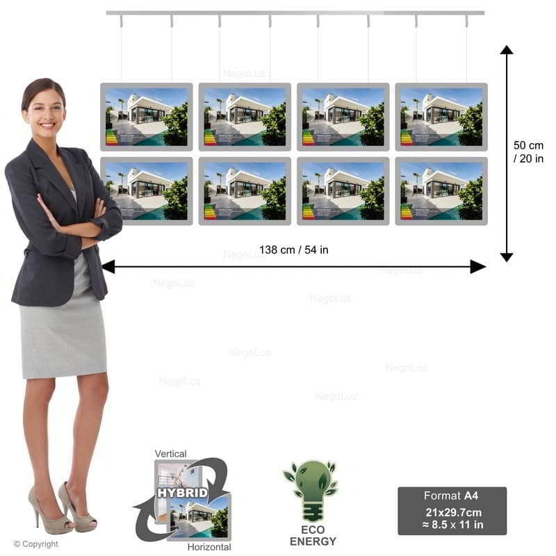 Porte Affiche Agence Immobiliere A4h 2r4c - NegoLuz Belgique Porte Affiche Agence Immobiliere A4h 2r4c